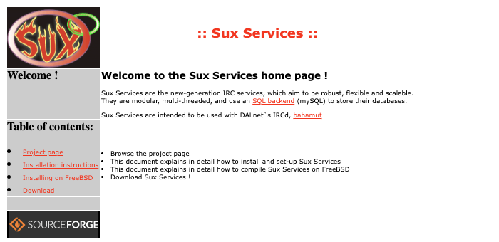Sux Services 0.2.8