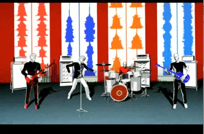 Dal video promozionale di Myousica — la band animata