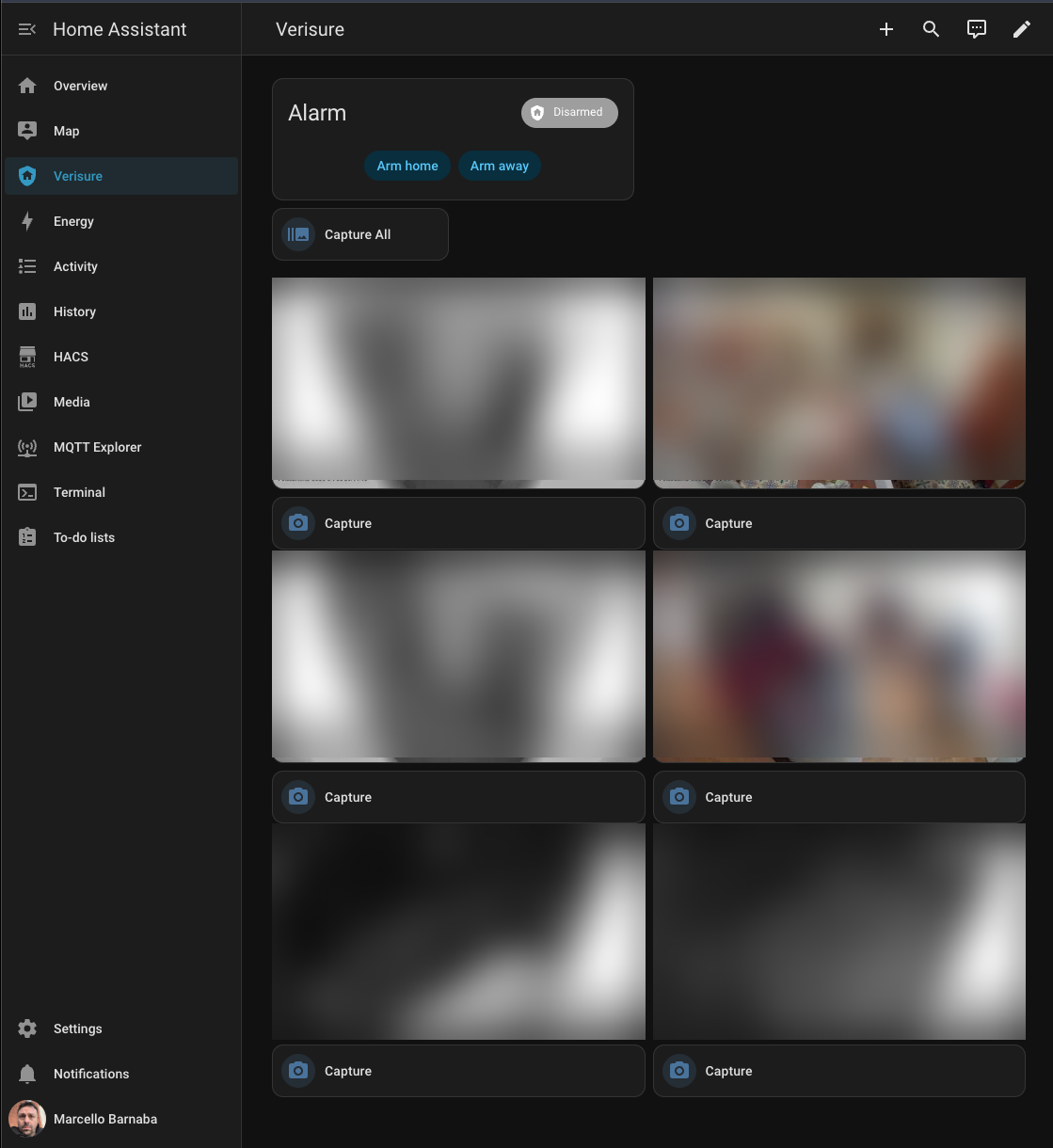 La dashboard Verisure auto-generata