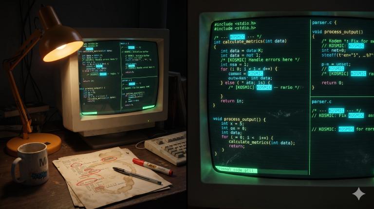 Every SSL-related addition tagged with the same comment — /AZZURRANET/ — scattered across header files, socket code, configuration. Like a graffiti artist signing every wall in the neighborhood.